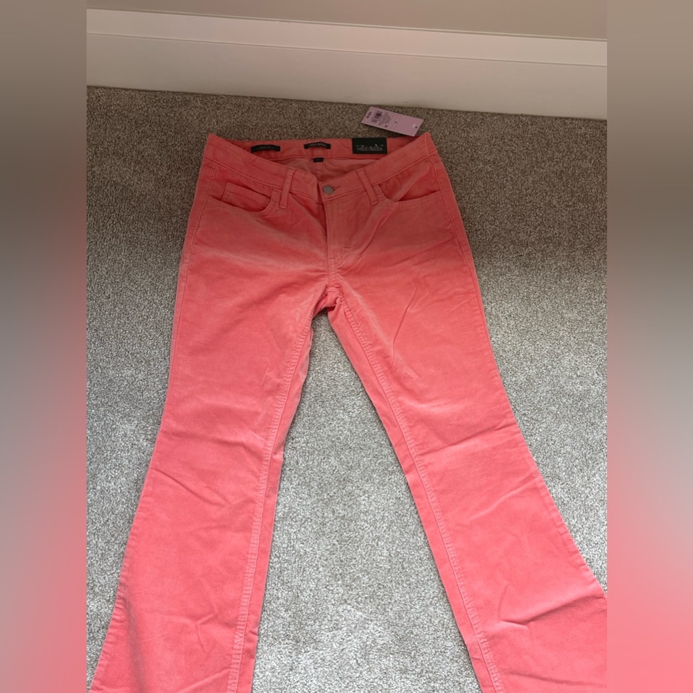 Low Rise Pink Flare Jeans